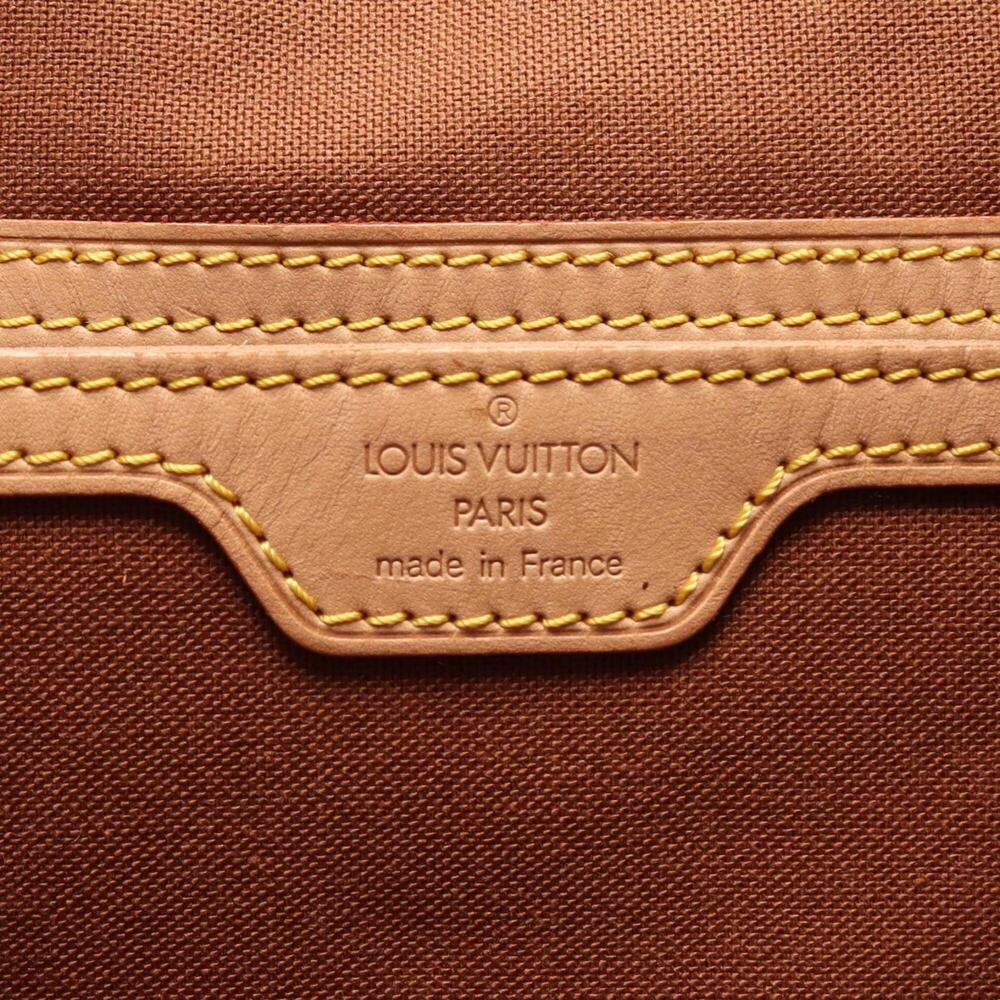 LOUIS VUITTON Brown Monogram Leather Backpack - Picture 4 of 14